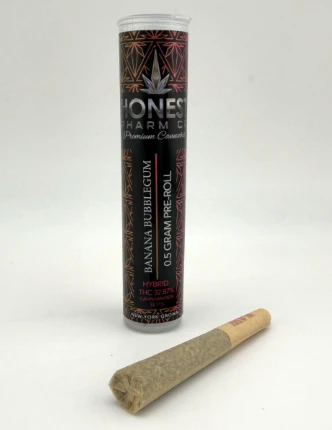 HONEST PHARM CO. - Banana Bubblegum - 0.5G Preroll Main Image