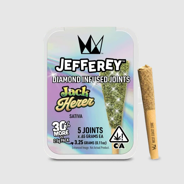 West Coast Cure - WEST COAST CURE: Jack Herer Jefferey .65g Infused Preroll 5pk/3.25g (S) Main Image