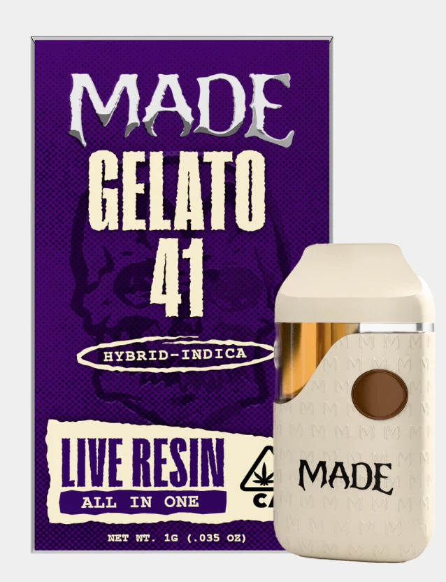 MADE - AIO - Gelato 41 Vape - Live Resin - 1g (IH) - MADE Main Image