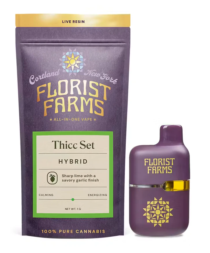Florist Farms - Thicc Set Live Resin 1G AIO Vape Main Image