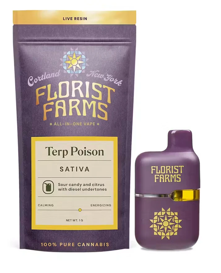 Florist Farms - Terp Poison 1G AIO Mini Tank Vape Main Image
