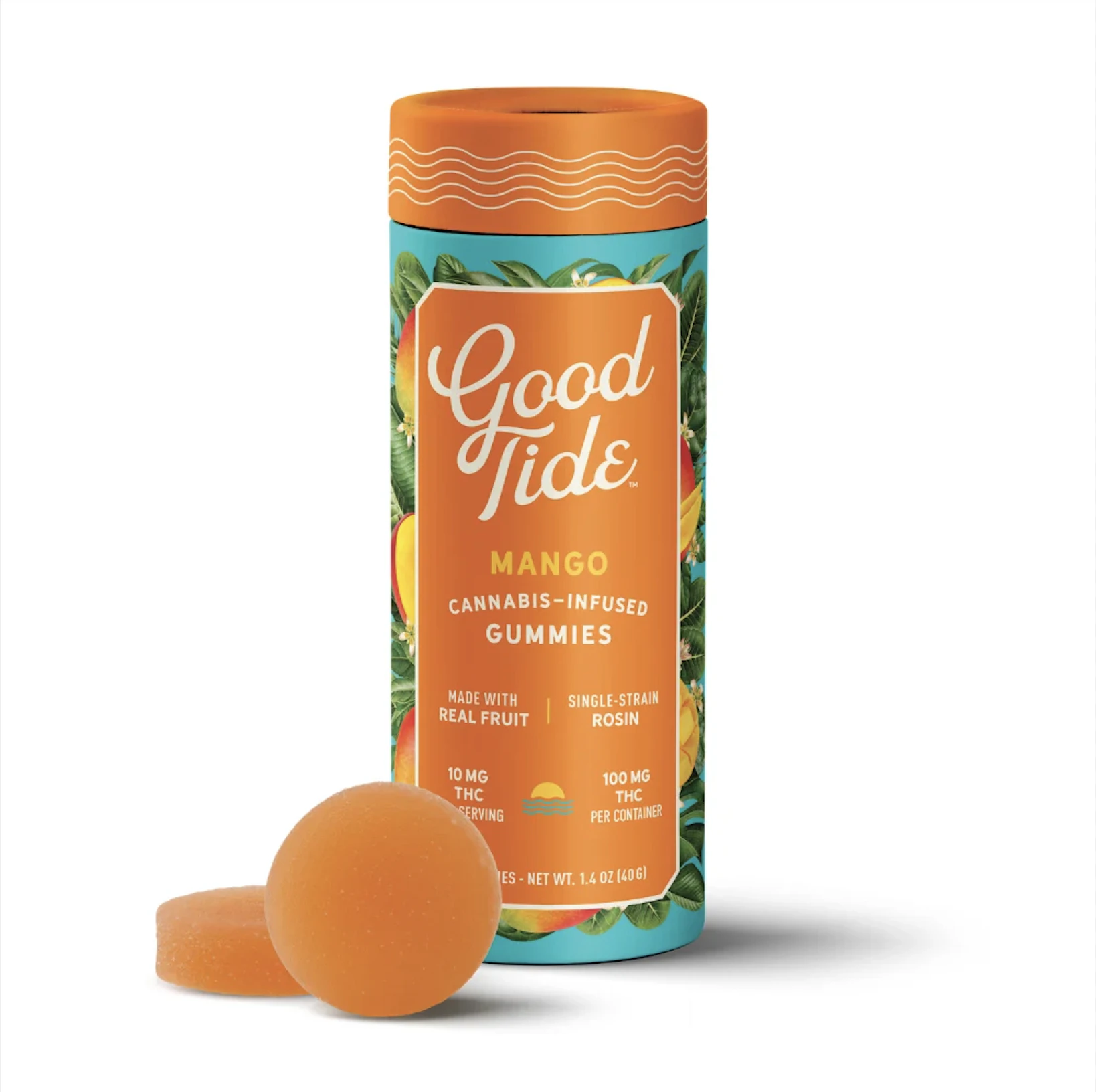 Good Tide - Mango | Solventless Hash Rosin Gummies | 100mg Main Image