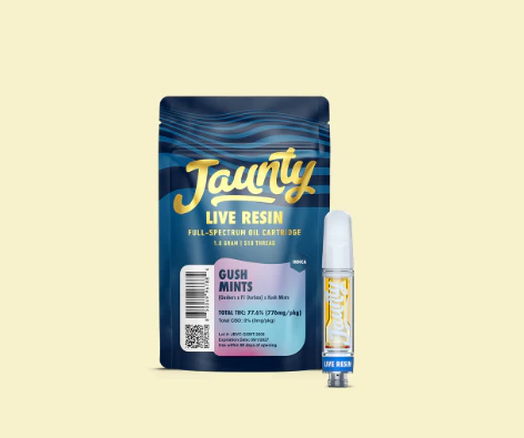 Jaunty - GUSH MINTS LIVE RESIN VAPE CART - JAUNTY - 1g Main Image