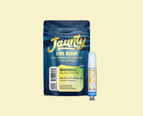 Jaunty - TROPIDELIC LIVE RESIN VAPE CART - JAUNTY - 1.5g Main Image