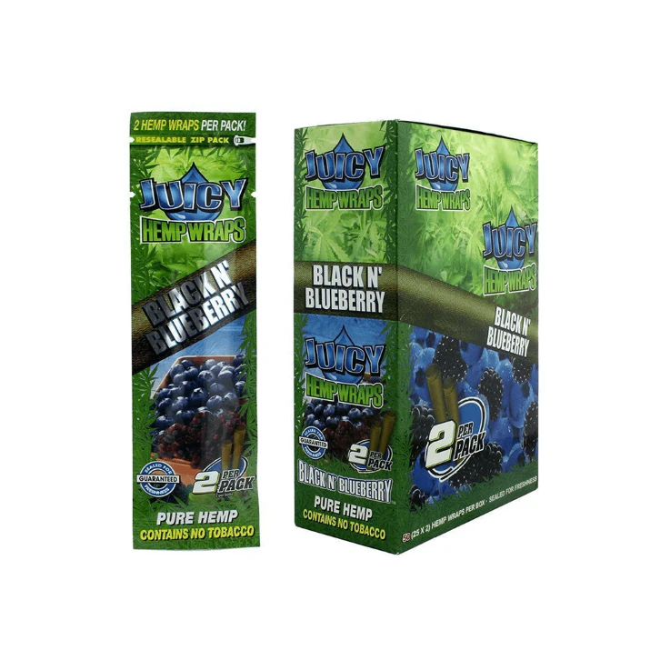 Juicy Jay's - Juicy Hemp Wrap - Black n' Blueberry Main Image