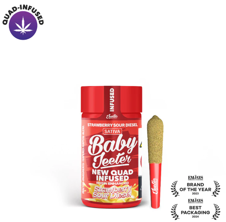 Jeeter - Strawberry Sour Diesel - 5PK Infused Prerolls Main Image