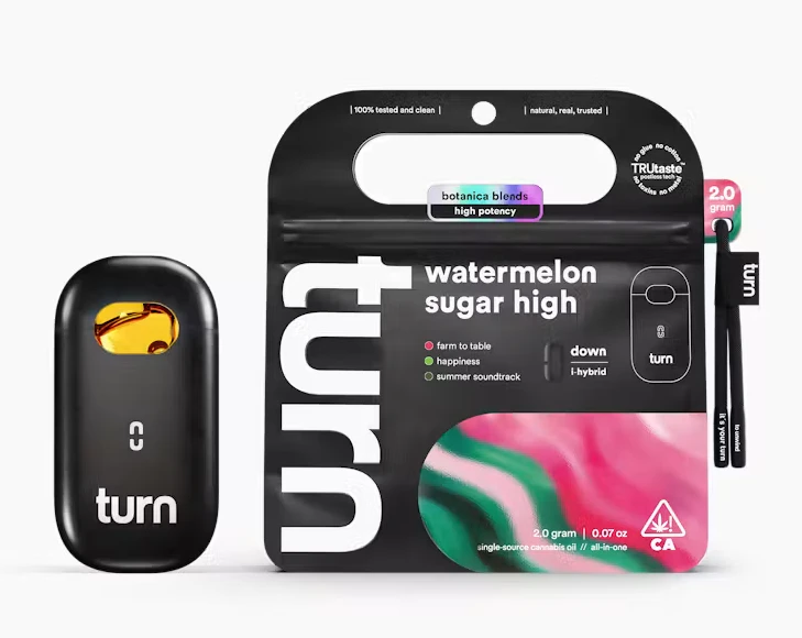 turn - Watermelon Sugar High - 2g Botanica Blends Disposable (Turn) Main Image