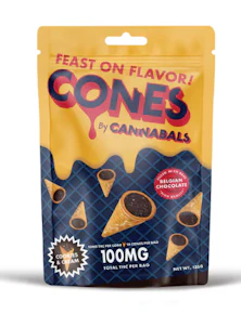 Cannabals | Edibles - Chocolates | Cookies & Cream - Belgian Cone - 10pc x | 100mg