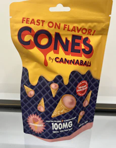Cannabals | Edibles - Chocolates | strawberry chocolate - Belgian Cone - 10pc x | 100mg