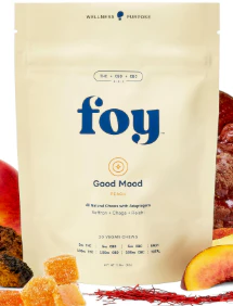 Foy - Foy | Peach | Good Mood | 1:1:1 THC:CBD:CBC | 100mg | 20 Pack Main Image