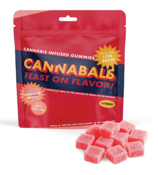 Cannabals - Cannabals | Edibles | Tangerine Guava | Live Resin | 10pc x 100mg | Main Image