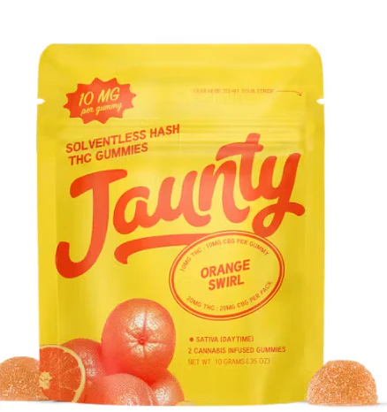 Jaunty - Jaunty Orange Swirl | Hash-Infused Gummies | 20mg | 2pk Main Image