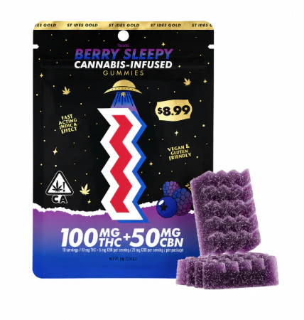 ST IDES - ST IDES | BERRY SLEEPY 1:2 THC/CBN | EDIBLE | 100MG Main Image