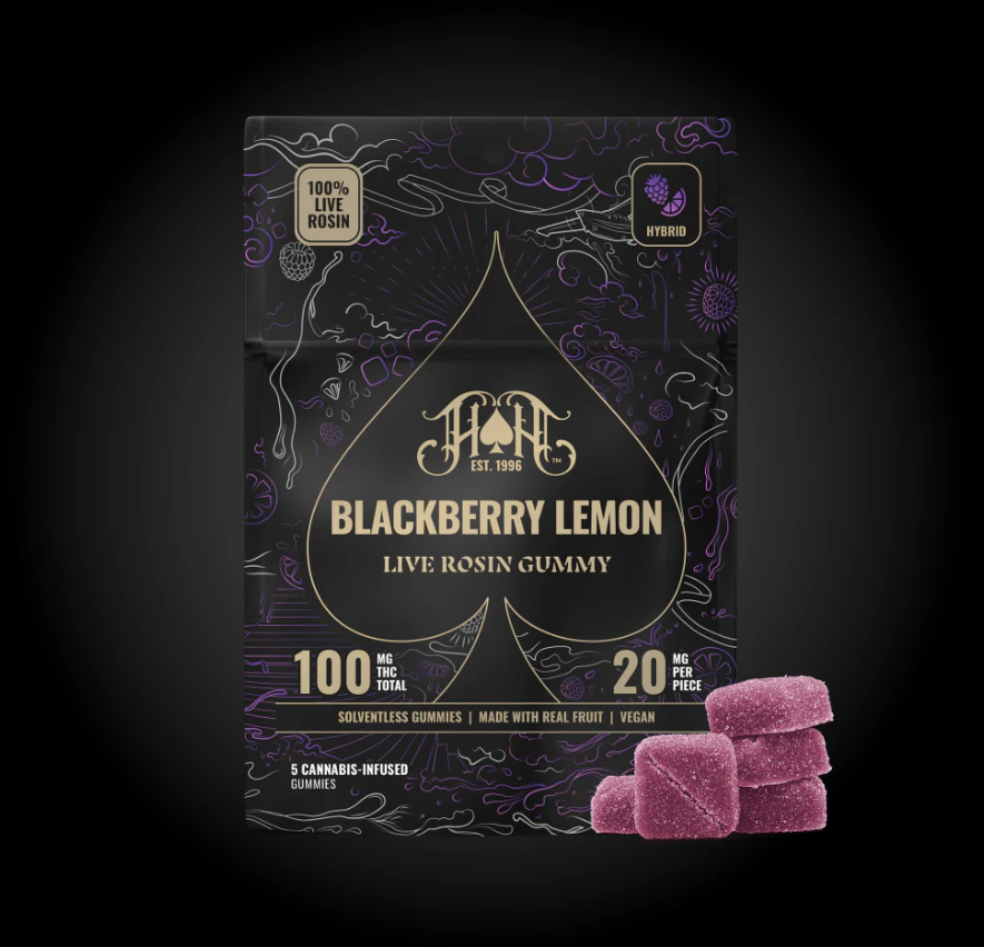 Heavy Hitters - Heavy Hitters- Live Rosin Gummy- Blackberry Lemon 5 x 20mg each Main Image