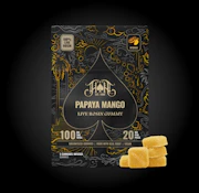 Heavy Hitters- Live Rosin Gummy- Papaya Mango: 5 x 20mg each