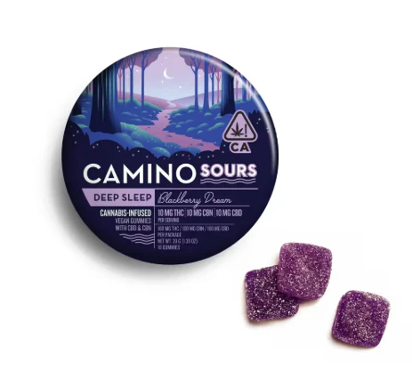 Camino - Camino Sours-Blackberry Dream with CBN & CBD 10:10:10 Infused Gummies 00608 Main Image
