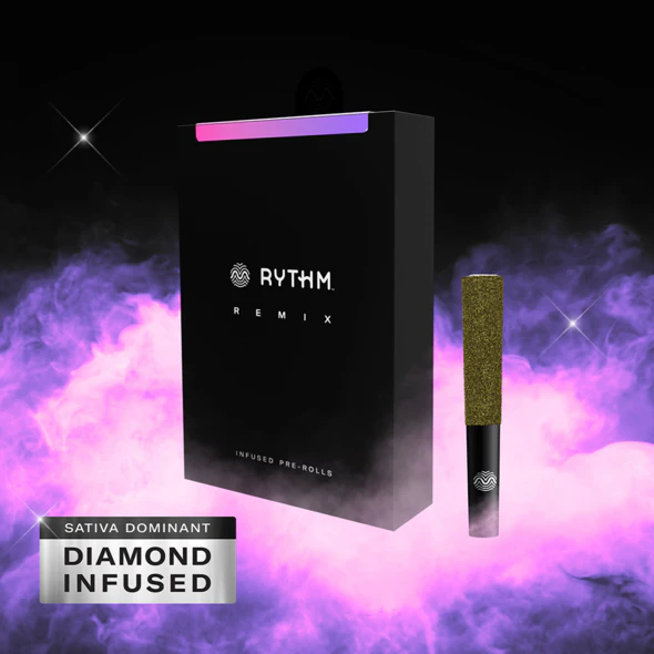 RYTHM - Rythm | Pre-roll | Infused Pre-Rolls | Remix Diamond Infused - Durban Poison | 5pk 2.5g Main Image
