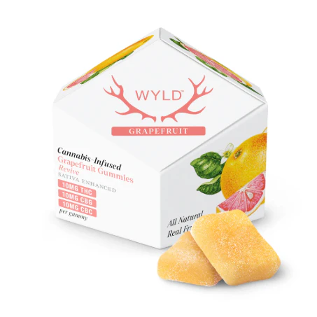 WYLD - Wyld - Grapefruit - 1:1:1 THC:CBG:CBC Gummies Main Image