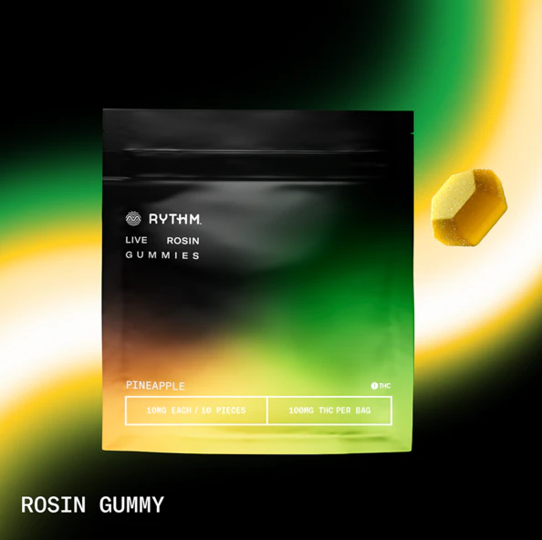 RYTHM - Rythm | Edibles | Live Rosin Infused - Pineapple | 10pk 100mg Main Image