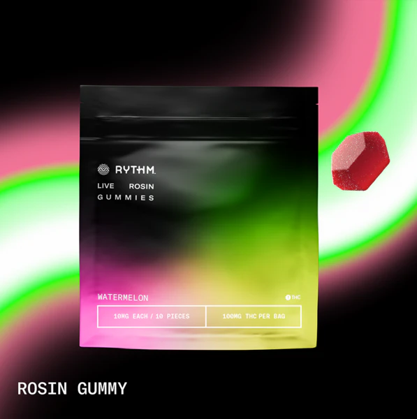 RYTHM - Rythm | Edibles | Live Rosin Infused - Watermelon | 10pk 100mg Main Image