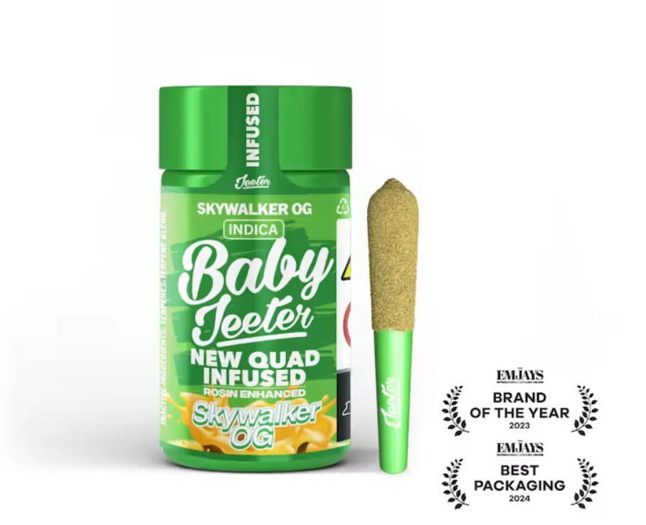 Jeeter - Jeeter - Baby Jeeter - Skywalker OG - 5pk Quad Infused Prerolls Main Image