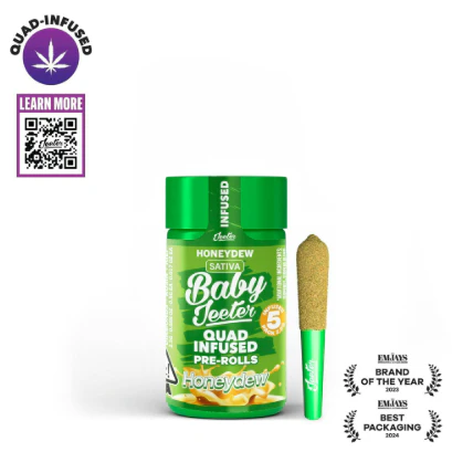 Jeeter - Honeydew - 5pk Quad-Infused Pre-rolls (Jeeter) Main Image