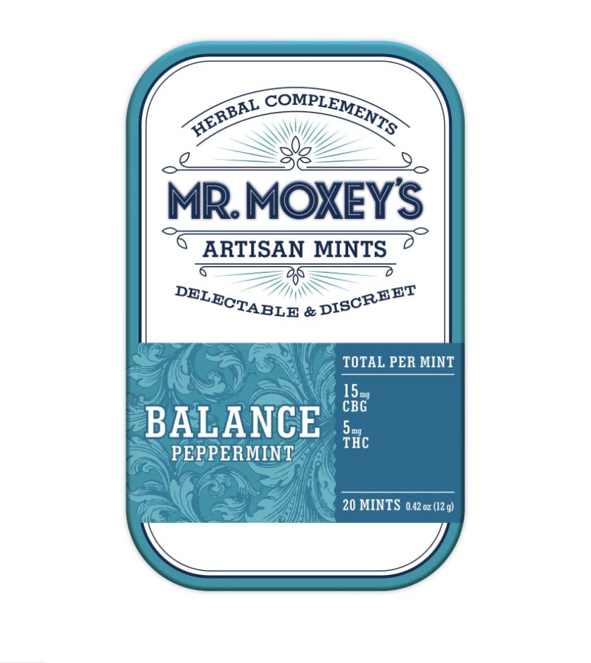 Mr. Moxey's - Balance Peppermint 1:3 Mint | CBG Enhanced | 20pack Main Image