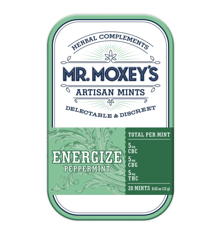 Mr. Moxey's - Energize Peppermint 1:1:1 Mints | CBC & CBG Enhanced | 20pack Main Image