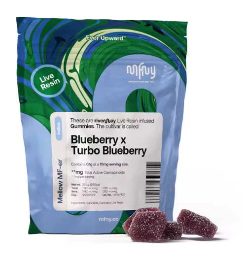MFNY - Blueberry x Turbo Blueberry Live Resin Gummies - 10 Pack Main Image