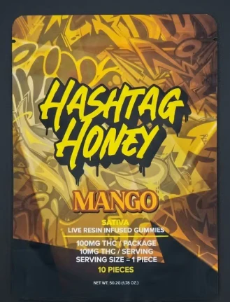 Hashtag Honey - Hashtag Honey - Mango - Live Resin Gummies 10pk - 100mg Main Image
