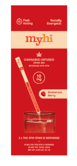 My Hi - MyHi - THC Stir Sticks Boisterous Berry - 30mg Main Image