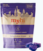 MyHi | Gummies | Relax | Indica Grape | 100mg | 1:1 | 100mg