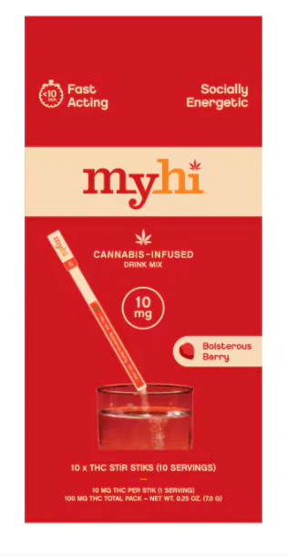 My Hi - MyHI Boisterous Berry | 100mg Stir Stiks | 10pk Main Image