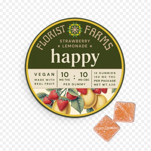 Florist Farms - Florist Farms - Strawberry Lemonade - 1:1 THC:CBC Gummies Main Image