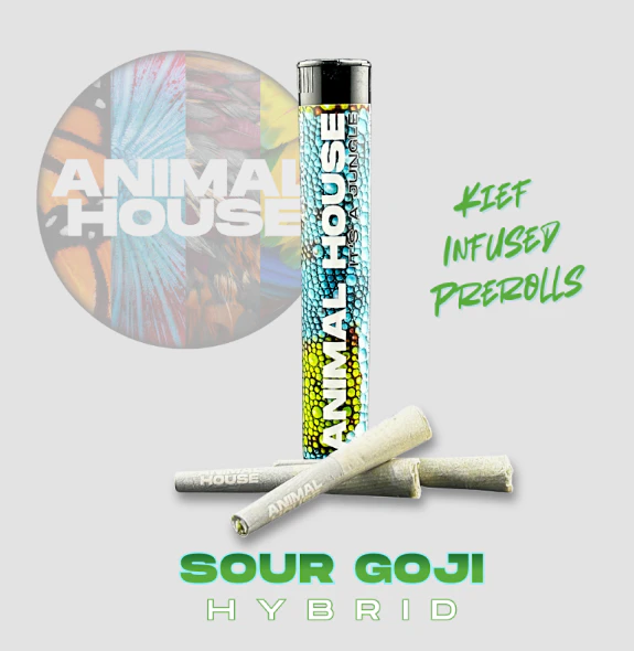 Animal House - Sour Goji - 3PK Kief Infused Prerolls Main Image