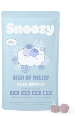 SNOOZY - Snoozy | Sigh of Relief: Relief Gummies | Edible | 20pk Main Image