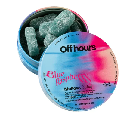 Off Hours - Off Hours | Blue Raspberry - Mellow | 100mg Gummies Main Image