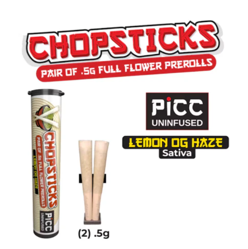 PICC - PICC | Pre-roll | ChopSticks - Lemon OG Haze | 2pk 1g Main Image