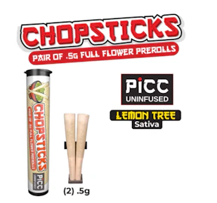 PICC | Pre-roll | ChopSticks - Lemon Tree | 2pk 1g