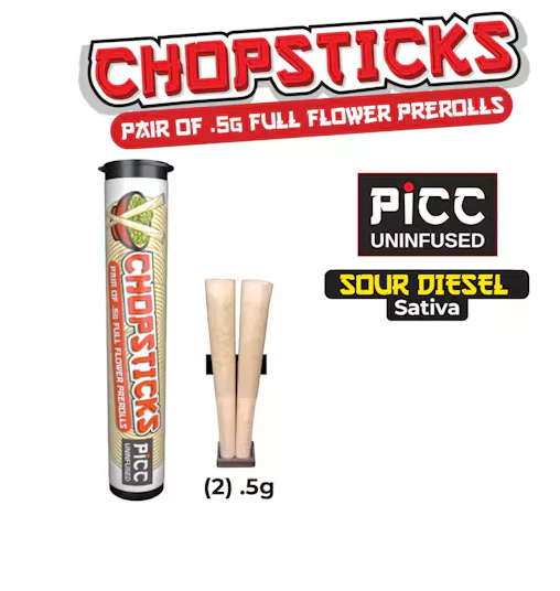 PICC - PICC | Pre-roll | ChopSticks - Sour Diesel | 2pk 1g Main Image