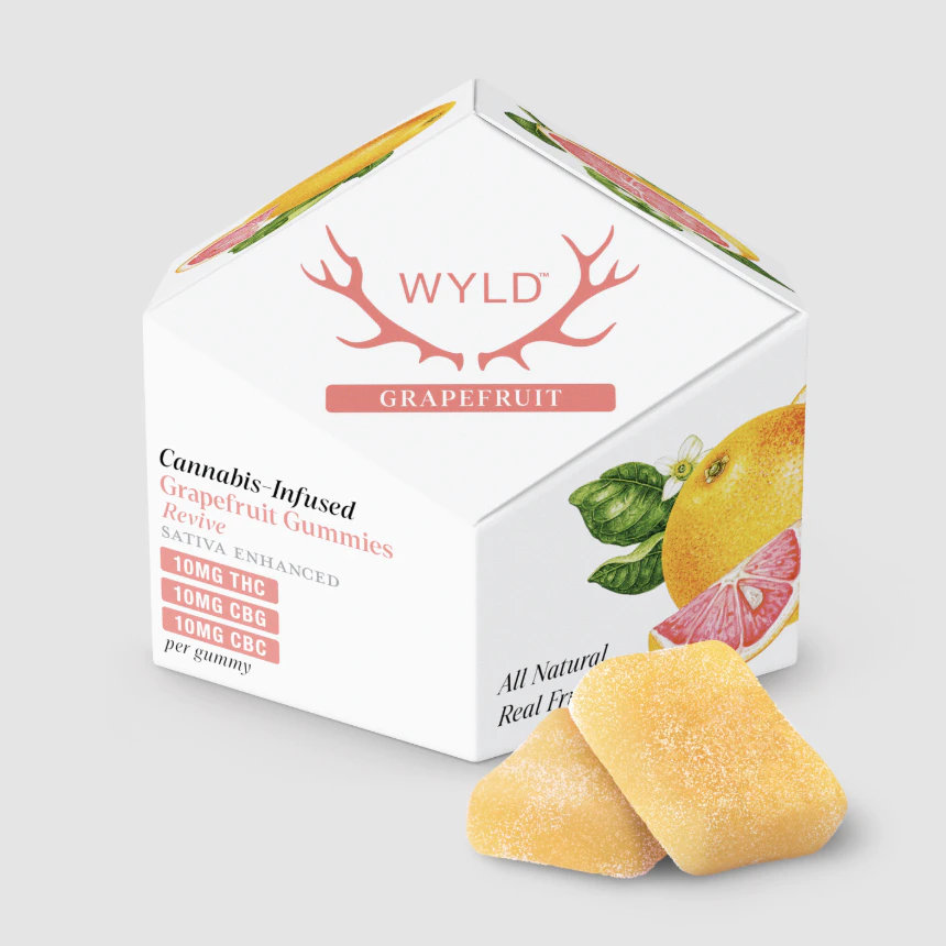 WYLD - WYLD | Grapefruit 1:1:1 THC:CBG:CBC | Gummies | 100mg Main Image