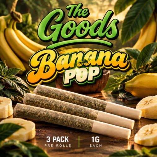 The Goods - The Goods Banana Pop - 3 Pack 1g Pre-Roll 0046 Main Image