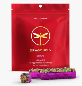 DragonFly | Edibles | Gummies | Gummy Cluster - Grape | 100mg