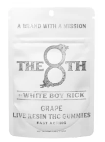 White Boy Rick | Edibles | Fast-Acting Gummies | Life Resin | Grape | 100mg