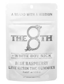 White boy Rick | Edibles | Gummies | Fast-Acting Gummies - Life Resin - Blue Raspberry | 100mg