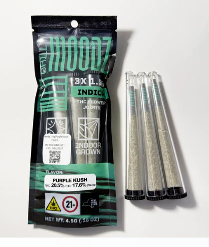 Moodz - Moodz | Pre Roll | Purple Kush | 1.5G x 3Pk | 4.5G | Main Image