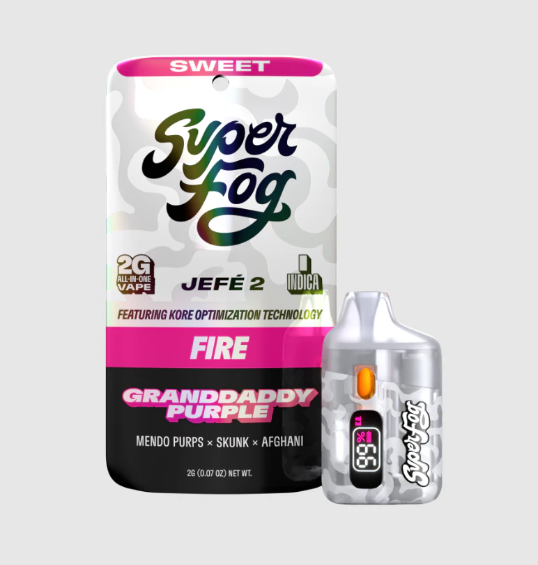 MFused - Super Fog (Duplicate) - mfused | Vape Pens | Granddaddy Purple - Fire - Jefe 2XL | 2g Main Image