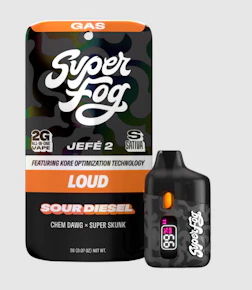 mfused | Vape Pens | Sour Diesel - Loud - Jefe 2XL | 2g