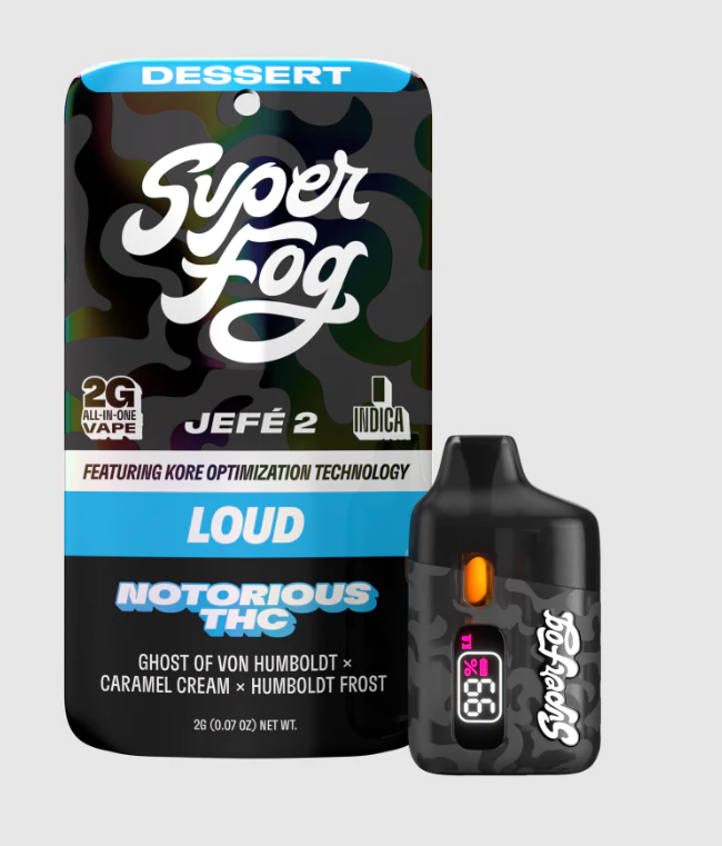 MFused - Super Fog (Duplicate) - mfused | Vape Pens | Notorius THC - Loud - Jefe 2XL | 2g Main Image