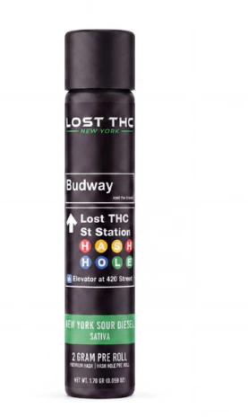 Lost THC - Lost THC | Pre Roll | Rosin | Hash Hole | New York Sour Diesel | 2G | Main Image